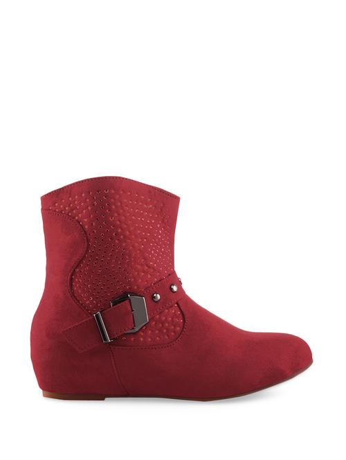 studded red buckle boots - 927008 - Very Small Image - 1