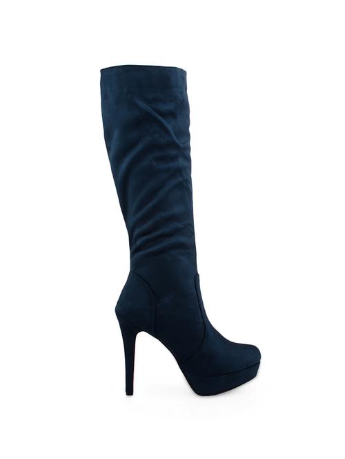 chic blue zip-up heeled boots - 927037 - Very Small Image - 1