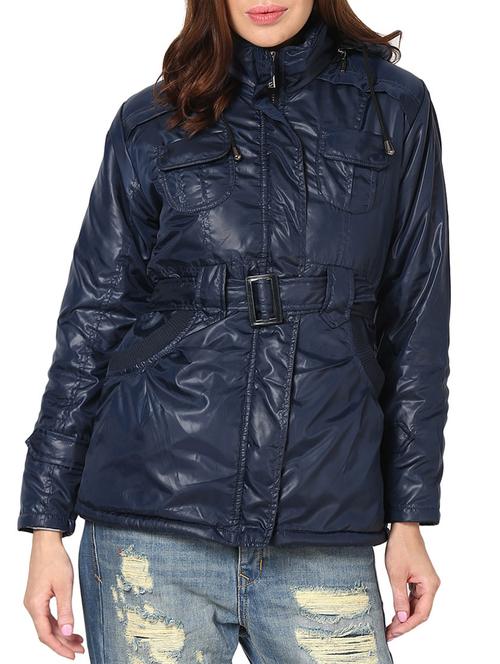 solid navy blue bomber jacket - 929003 - Very Small Image - 1