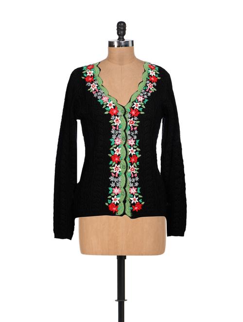 black knitted cardigan - 929558 - Very Small Image - 1