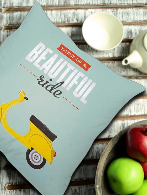 life is a beautiful ride cushion cover - 930075 - Very Small Image - 1