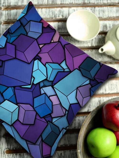 cube abstract art cushion cover - 930100 - Very Small Image - 1