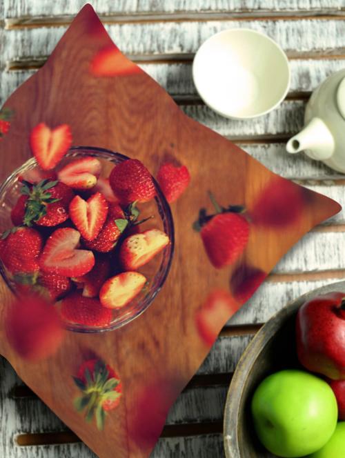 strawberry cushion cover - 930272 - Very Small Image - 1