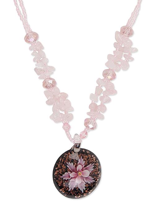pink beaded necklace - 931487 - Very Small Image - 1