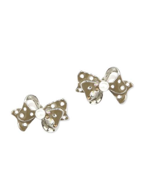  golden bow shaped earrings - 931545 - Very Small Image - 1