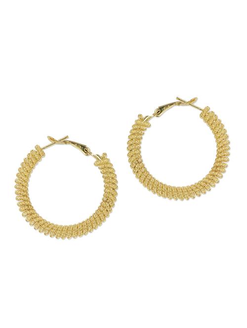 fancy gold hoop earrings - 932964 - Very Small Image - 1