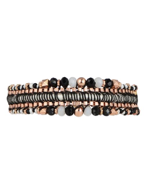 stylish braided black bracelet - 932983 - Very Small Image - 1