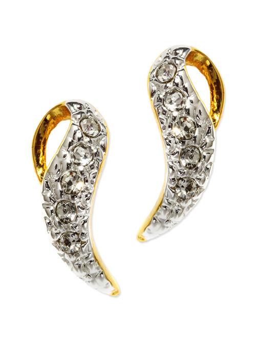  gold-plated embellished studs - 934991 - Very Small Image - 1