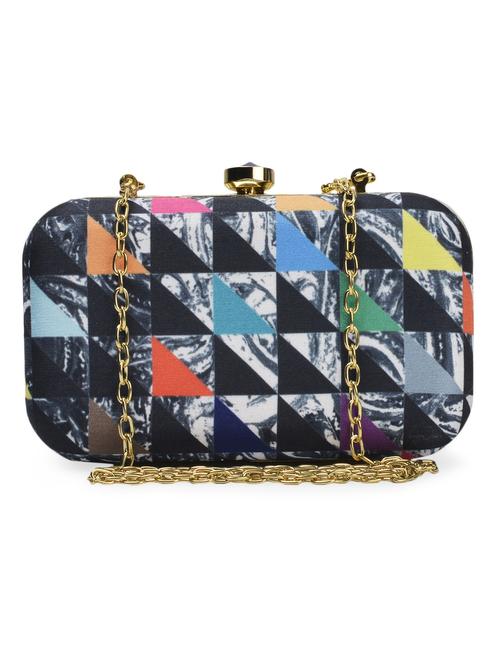 chic silk triad box clutch - 936785 - Very Small Image - 1
