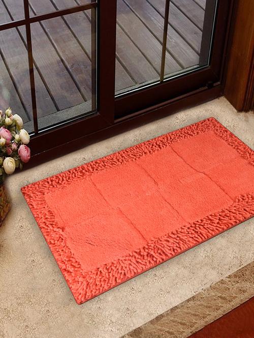 reddish orange checkered bath rug - 939360 - Very Small Image - 1