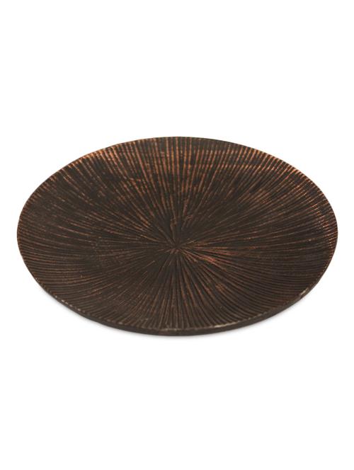 brown aluminium round platter - 939872 - Very Small Image - 1