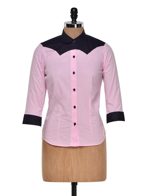 pink shirt with purple detail inserts - 940254 - Very Small Image - 1