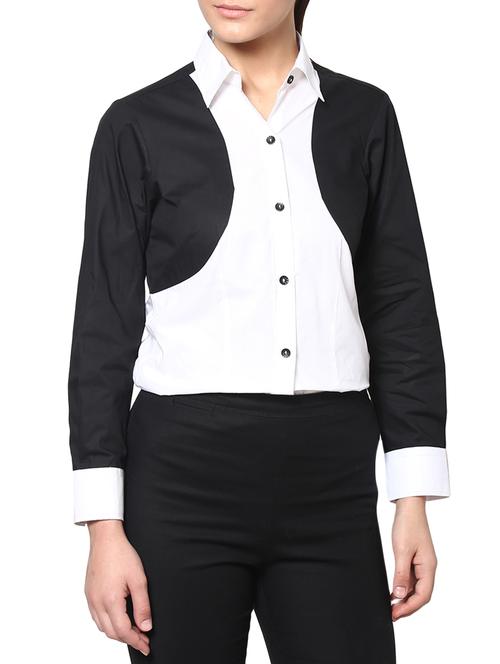 black cotton shirt - 940267 - Very Small Image - 1