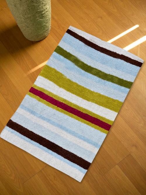reversible striped bath mat - 940965 - Very Small Image - 1