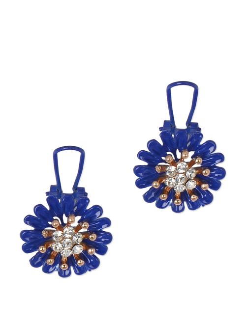 blue flower studs - 943902 - Very Small Image - 1