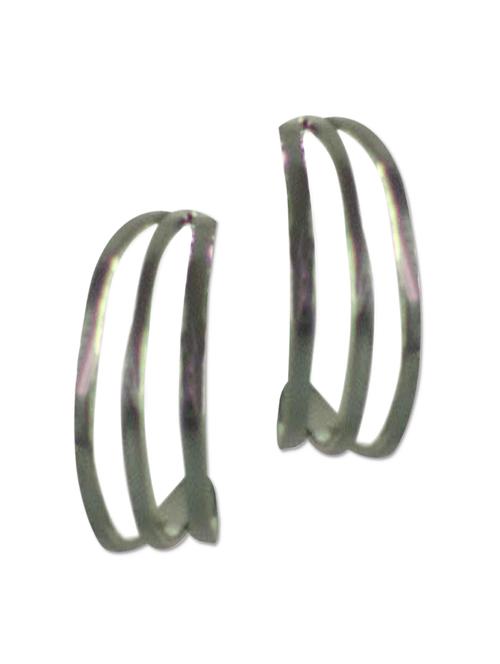 silver daisy earrings - 944038 - Very Small Image - 1