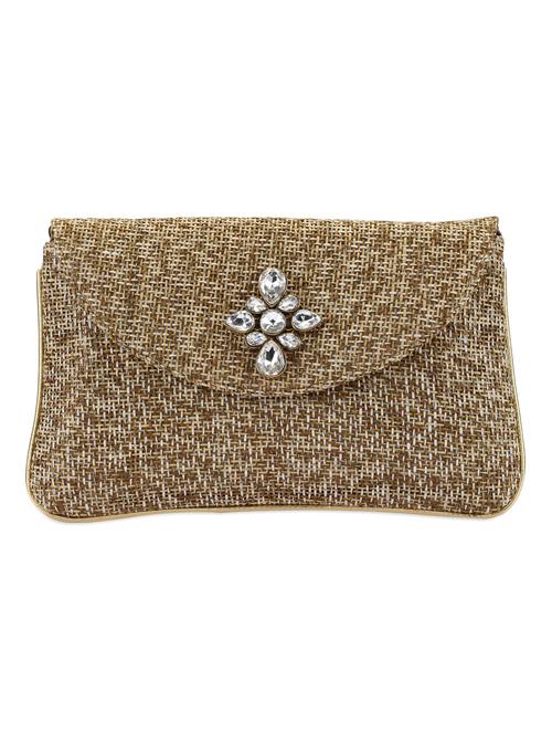 studded brown cane clutch - 944878 - Very Small Image - 1