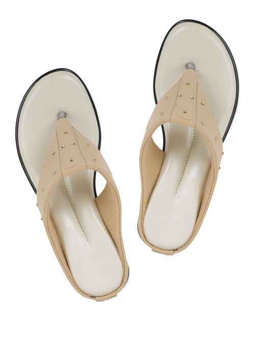 Beige sequinned sandals - 946520 - Very Small Image - 1