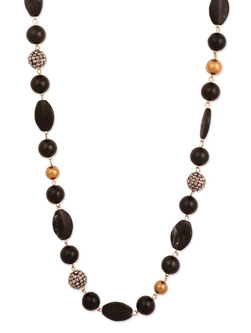 black beaded stone necklace - 946761 - Very Small Image - 1