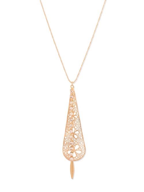 gold floral necklace - 946779 - Very Small Image - 1