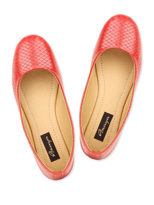 textured red ballerinas - 948508 - Very Small Image - 1