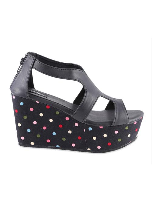 solid black wedges with polka dot heels - 948949 - Very Small Image - 1