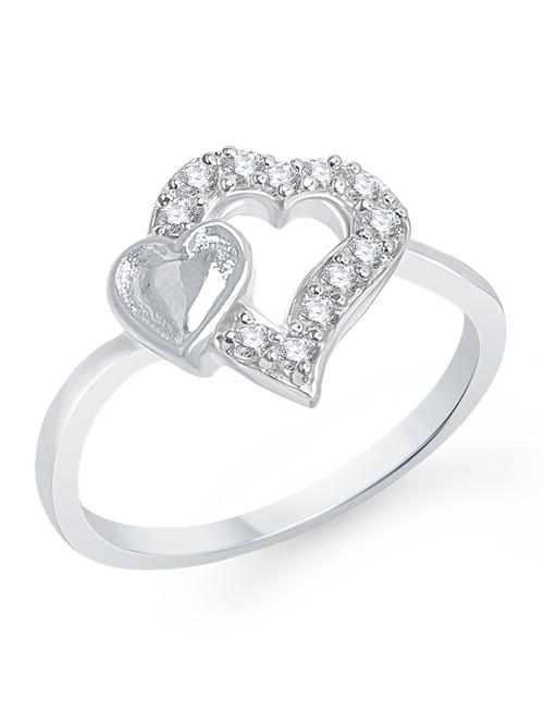 unique silver heart embellished ring - 949217 - Very Small Image - 1
