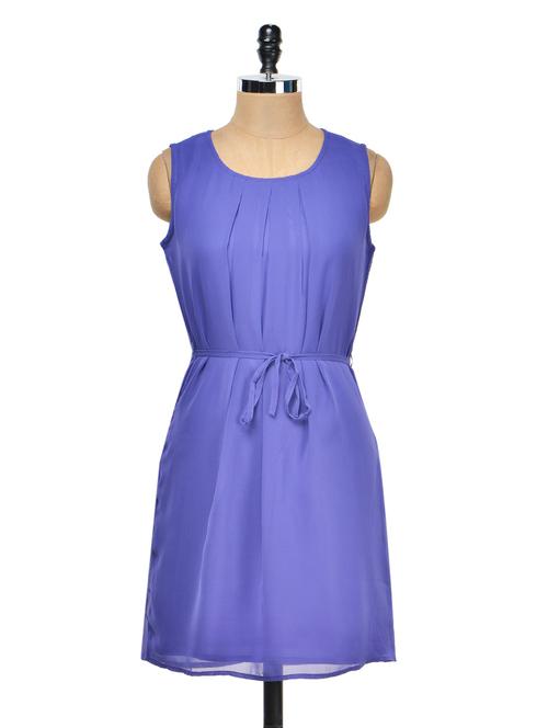 blue pleated dress - 950220 - Very Small Image - 1