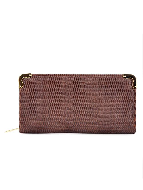 brown textured wallet - 951035 - Very Small Image - 1