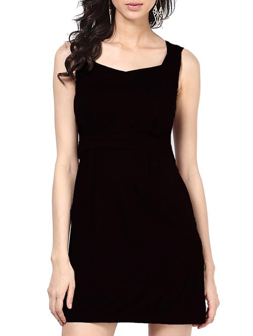 solid black dress with back cut outs - 951547 - Very Small Image - 1