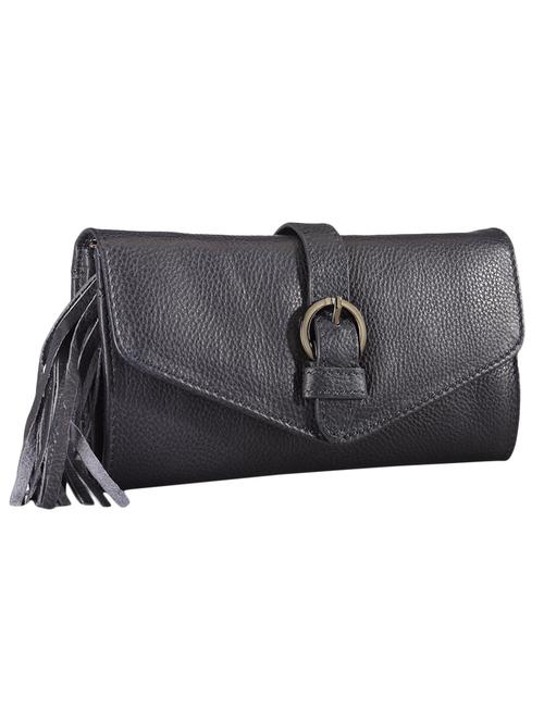 black leather clutch - 953544 - Very Small Image - 1