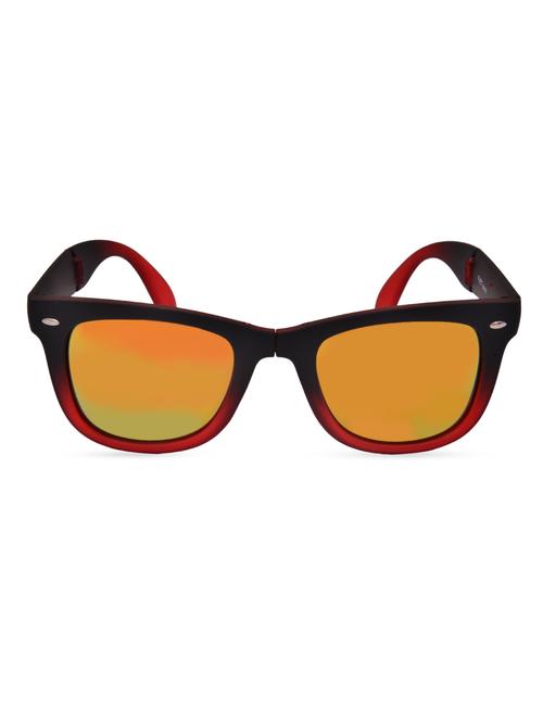 yellow square sunglass with black & red ombre frame - 953590 - Very Small Image - 1