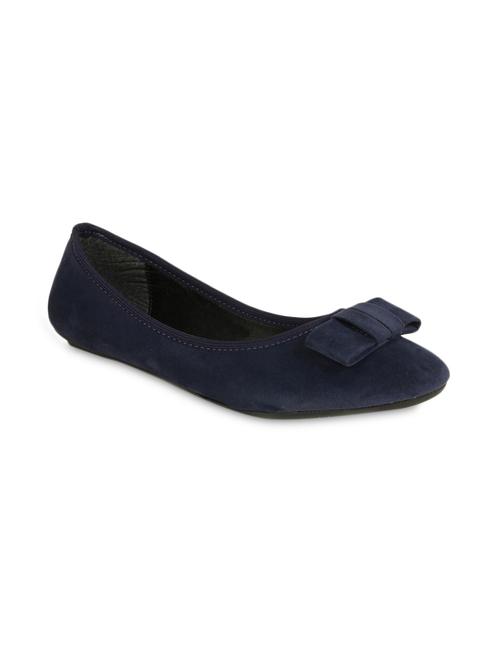 blue suede  round toe ballerinas - 9541063 - Very Small Image - 1