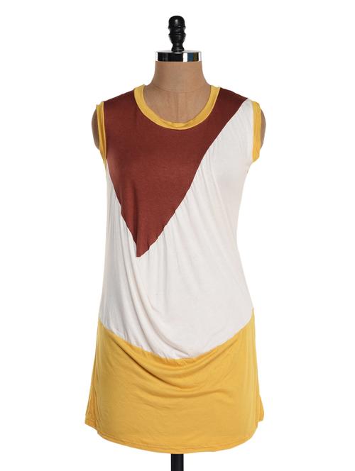 three-tone colour blocked top - 954243 - Very Small Image - 1