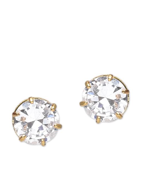 Silver  Embellished Stud Earrings - 9543156 - Very Small Image - 1