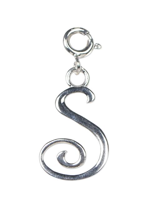 silver letter s pendant charm - 954324 - Very Small Image - 1