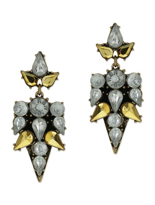 multicoloured stone embellished earrings - 9545427 - Very Small Image - 1