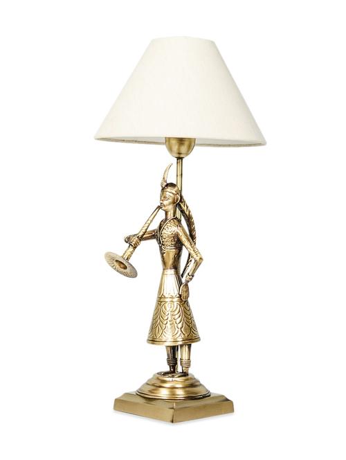 antique gold tribal figurine table lamp - 954931 - Very Small Image - 1
