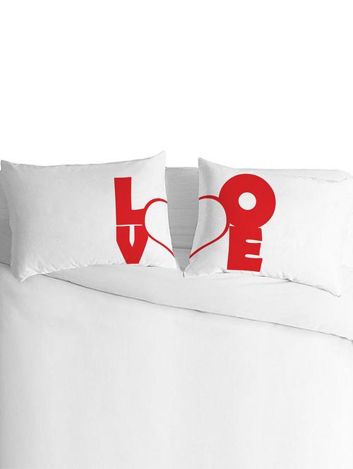 white polyester silk pillow covers set of 2 - 9554998 - Very Small Image - 1