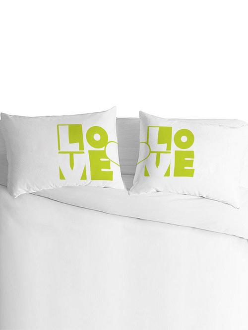 white polyester silk pillow covers set of 2 - 9554999 - Very Small Image - 1