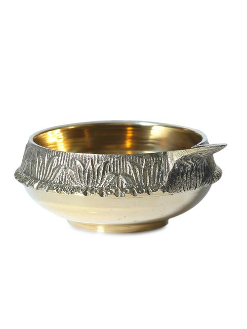 Gold Brass Diya - 9556234 - Very Small Image - 1