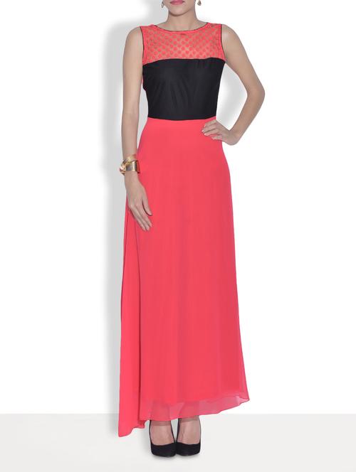laced back maxi dress - 9557945 - Very Small Image - 1