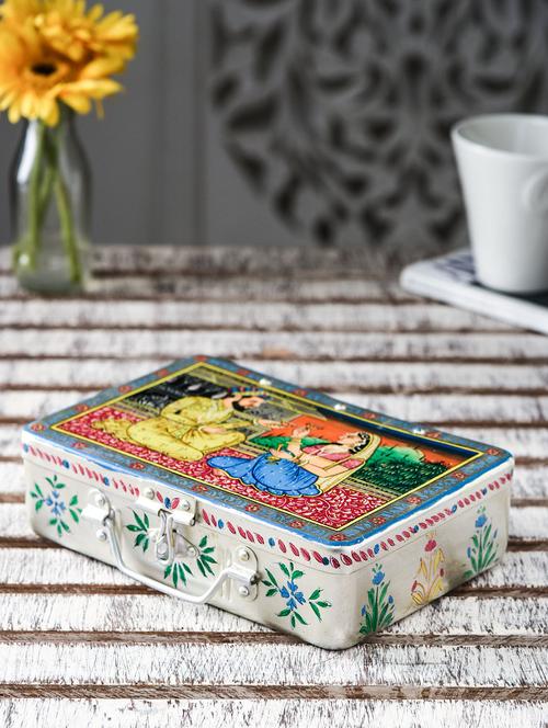 multicolored painted aluminum box - 9559726 - Very Small Image - 1