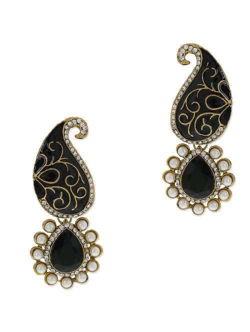 black embellished earrings - 9564173 - Very Small Image - 1