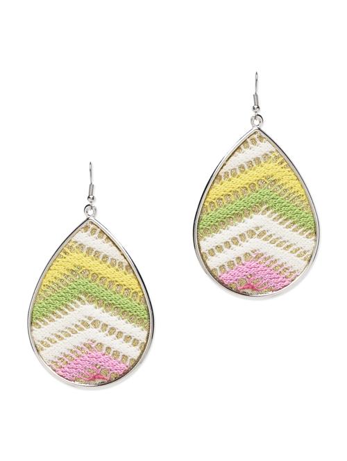 multicolored printed tear drop earrings - 9564855 - Very Small Image - 1