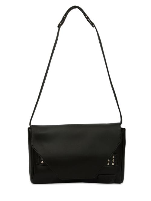 black studded faux leather sling bag - 9565435 - Very Small Image - 1