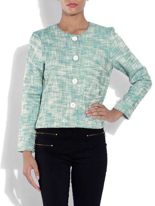 sea green poly cotton coat - 9567464 - Very Small Image - 1