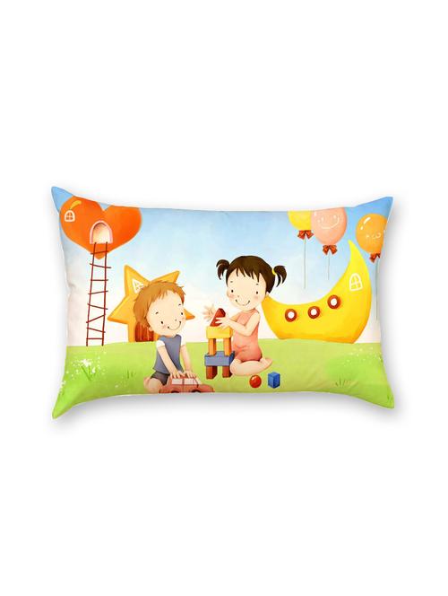 multicolor poly silk pillow - 9570285 - Very Small Image - 1