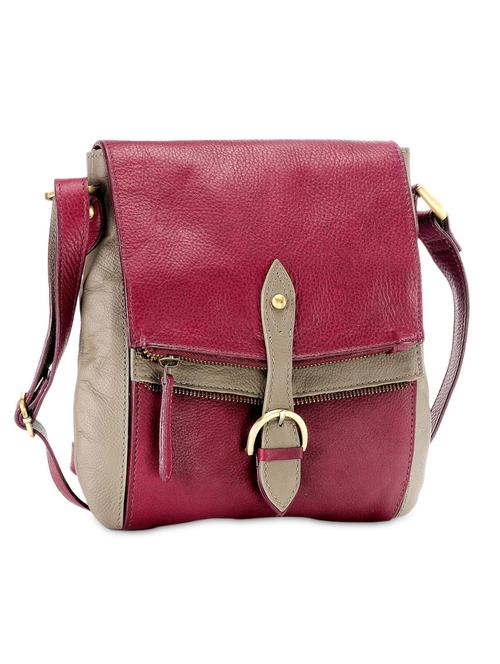 pink and beige leather sling bag - 957457 - Very Small Image - 1