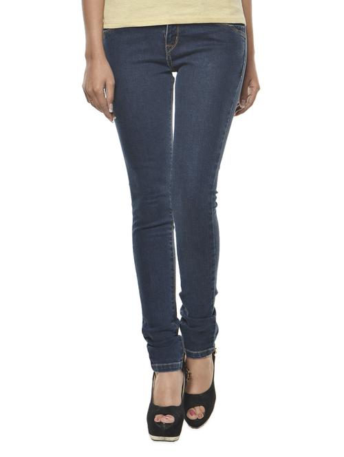 Dark Blue Denim Lycra Jeans - 958078 - Very Small Image - 1